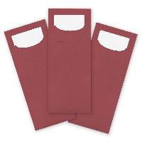 itenga 100x Bestecktasche bordeaux rot
