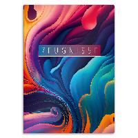 itenga Zeugnismappe A4 Kunststoff Sichtbuch Motiv Farbkl...