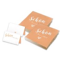 itenga 40x Servietten mit 48x Tischkarten Set - Sch�n da...