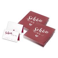 itenga 40x Servietten mit 48x Tischkarten Set - Sch�n da...