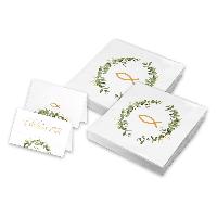 itenga 40x Servietten mit 48x Tischkarten Set - Fisch - ...