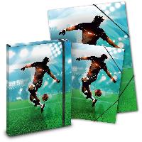 itenga Mappen SET FUSSBALL 3teilig: Heftbox + Gummizugma...