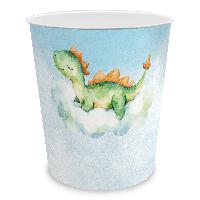 itenga Papierkorb f�r Kinder - Motiv DINO Wasserfarben -...