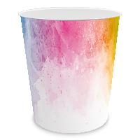 itenga Papierkorb - Motiv Regenbogen Wasserfarben - ca. ...