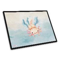 itenga Schreibunterlage V1 Motiv  Axolotl Wasserfarben