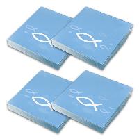 itenga Servietten Fisch HELLBLAU Wei� 30 x 30 cm 3-lagig...