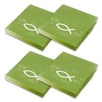 itenga Servietten Fisch GR�N Wei� 30 x 30 cm 3-lagig 80 ...