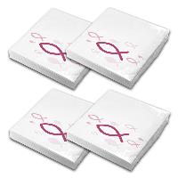 itenga Servietten Fisch WEI� Pink 30 x 30 cm 3-lagig 80 ...