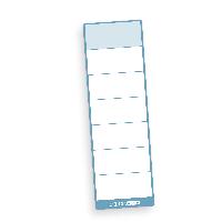 itenga 100x Ordneretikett NORDIC BLUE R�ckenetikett zum ...