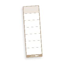 itenga 100x Ordneretikett LATTE MACCHIATO BRAUN R�ckenet...