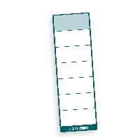 itenga 100x Ordneretikett PETROL GR�N R�ckenetikett zum ...