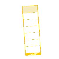 itenga 100x Ordneretikett GELB R�ckenetikett zum Aufkleb...