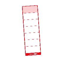 itenga 100x Ordneretikett ROT R�ckenetikett zum Aufklebe...