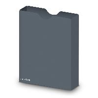 itenga Heftbox DIN A4 Hochformat aus PP grau