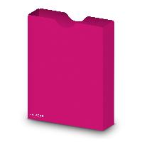 itenga Heftbox DIN A4 Hochformat aus PP pink