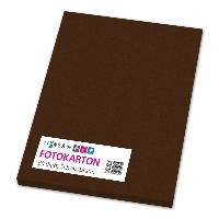 itenga Fotokarton A4 SCHOKOBRAUN 50 Blatt 300 g/qm