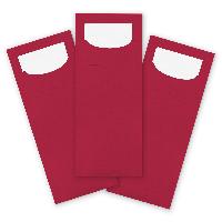 itenga 100x Bestecktasche rot / himbeere