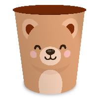 itenga Papierkorb Tiermotiv - B�R - Kawaii Design - ca 1...