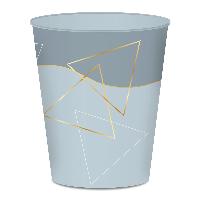 itenga Papierkorb BOC3 Dreiecke blau grau ca. 15 Liter