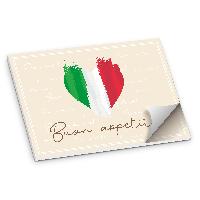 itenga Tischset ITALIEN 50 Blatt Papier DIN A3 HERZ