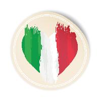 itenga 24x Sticker ITALIEN rund � � 4 cm |  Aufkleber im...