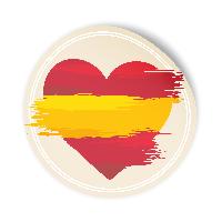 itenga 24x Sticker SPANIEN rund � � 4 cm |  Aufkleber im...