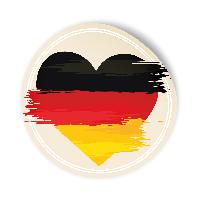 itenga 24x Sticker DEUTSCHLAND rund � � 4 cm |  Aufklebe...