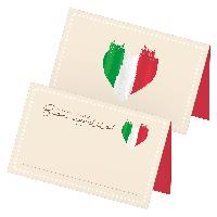itenga 48x Tischkarten Platzkarten ITALIEN | Motiv mit i...