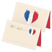 itenga 48x Tischkarten Platzkarten FRANKREICH | Motiv mi...