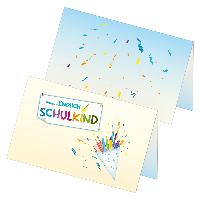 itenga 48x Tischkarten Platzkarten Endlich Schulkind Mot...