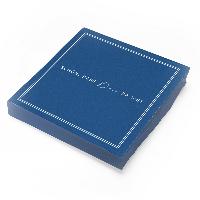 ITENGA 20x Servietten Sch�n dass du da bist V3 dunkelblau