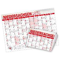 itenga Jahresplaner Niedersachsen 2026 Wandkalender DIN ...