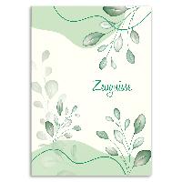 itenga Zeugnismappe A4 Kunststoff Sichtbuch Motiv CALM N...