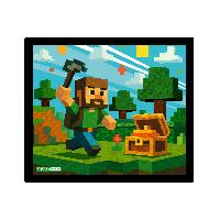 ITENGA Mauspad BLOCKGAME 21 x 18 cm Kunststoff rutschfest