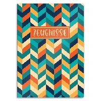 itenga Zeugnismappe A4 Kunststoff Sichtbuch Motiv Streif...
