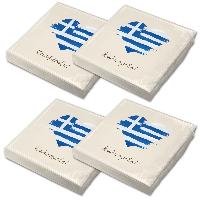 itenga 80x Serviette Herz Flagge GRIECHENLAND