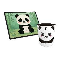 itenga Papierkorb mit Schreibunterlage KAWAII Motiv PAND...