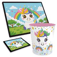 ITENGA Papierkorb Schreibtischunterlage Mauspad Set - ca...