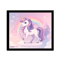 ITENGA Mauspad EINHORN ZAUBERWOLKE 21 x 18 cm Kunststoff...