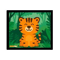 ITENGA Mauspad Kawaii Design - TIGER 21 x 18 cm Kunststo...