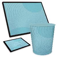 ITENGA Papierkorb Schreibtischunterlage Mauspad Set - ca...