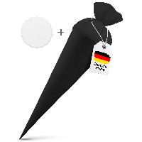 itenga Set Schwarz Schult�te Rohling 70 cm rund + Namens...