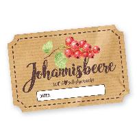 Itenga 50 x Marmeladenetikett rechteckig 6x4cm Johannisb...