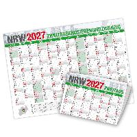 itenga Jahresplaner NRW 2027 Wandkalender DIN A2 (59,4 x...
