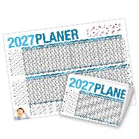 itenga Urlaubsplaner Projektplaner 2027 Wandkalender DIN...