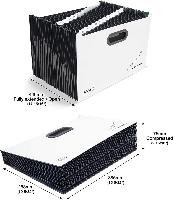 RAPESCO F�chermappe SupaFile Plus, DIN A4+, 26 F�cher, wei�