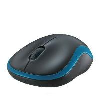 Logitech M 185 Cordless Notebook Mouse USB schwarz / blau