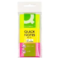 Q-CONNECT KF01224 Haftnotizen Haftnotizblock 38x51mm Neon