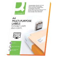 Q-CONNECT Universal Etiketten 297x210mm wei� 100 Blatt 1...
