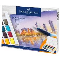FABER-CASTELL Aquarellfarbe in N�pfchen, 36er Etui